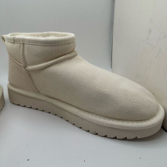 CUSHIONAIRE Women's pull on boot 8 WIDE IVORY - Picture 6 of 7